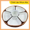 Bộ bát đĩa nhựa phíp 5 cánh hoa mai trắng bóng, siêu bền nhẹ, giá chỉ 35.000 VND 5