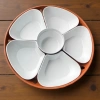 Bộ bát đĩa nhựa phíp 5 cánh hoa mai trắng bóng, siêu bền nhẹ, giá chỉ 35.000 VND 6