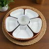 Bộ bát đĩa nhựa phíp 5 cánh hoa mai trắng bóng, siêu bền nhẹ, giá chỉ 35.000 VND 8