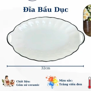 Bộ bát đĩa sọc trắng 30 món - 10 bát, 2 tô, 4 đĩa tròn, 1 đĩa vuông tay, 2 chấm, 10 thìa - Giá chỉ 139.000₫