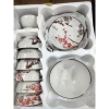 Bộ bát đĩa sứ 11 món hoa tulip và hoa đào, men sáng bóng, không vỏ hộp chỉ 150.000₫ 6
