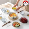 Bộ Bát Đĩa Sứ 12 Cái Họa Tiết Hạ Trúc Giá 365k, Bộ Gia Đình Đầm Ấm Bán Lẻ 3
