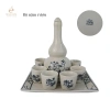 Bộ bát đĩa sứ Bát Tràng hoa mặt trời 45cm - Hoa sen tràm sang trọng, giá ưu đãi 260k 9