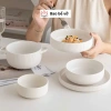 Bộ bát đĩa sứ Hàn cao cấp vân sọc Giá chỉ 21.000₫ phong cách nhà hàng sang trọng 2