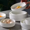 Bộ bát đĩa sứ Hàn cao cấp vân sọc Giá chỉ 21.000₫ phong cách nhà hàng sang trọng 4