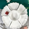 Bộ bát đĩa sứ hoa mặt trời 55cm Set thờ cúng đẹp vỡ 1 đổi 1 giá ưu đãi 419k