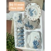 Bộ bát đĩa sứ hoa văn Tulip 11 món - men sáng bóng, combo sang trọng, giá 180k 2