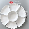Bộ bát đĩa sứ Minh Châu cao cấp trắng trơn hoa mặt trời, bát cúng cơm Tết sang trọng – giá ưu đãi 483,600₫ 6