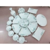 Bộ Bát Đĩa Sứ Trắng Cúng Gia Tiên 3 Size - Hoạ Tiết Sen Xanh Vẽ Tay - Quà Tặng Ý Nghĩa 280k 5