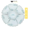 Bộ Bát Đĩa Sứ Trắng Cúng Gia Tiên 3 Size - Hoạ Tiết Sen Xanh Vẽ Tay - Quà Tặng Ý Nghĩa 280k 10