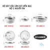 Bộ bát đĩa sứ vân đá viền bạc cao cấp 6-10 người - Vân mây, Luxury Tableware, quà tặng sang trọng - Giá ưu đãi 595.000₫ 10