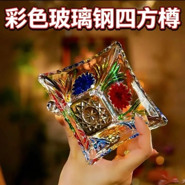 Bộ bát đĩa thủy tinh hoa sen vẽ tay - Mua 1 tặng 1, tráng miệng yến sào 94.000₫