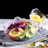 Bộ Bát Đĩa Thủy Tinh Vân Sần Viền Vàng Sang Trọng - Đựng Hoa Quả Home Luxury 90k 8