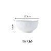 Bộ bát đĩa trắng viền đen men cao cấp - Giá ưu đãi 14.900 VND, chất lượng sang trọng, phù hợp mọi không gian 4