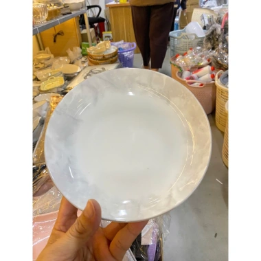 Bộ Bát Đĩa Vân Mây 20 Món Cao Cấp - Sứ Trắng - Bát Cơm, Đĩa Tròn, Vuông - 499.000₫ 3