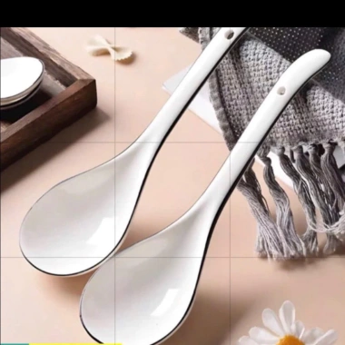 Bộ Bát Đĩa Xọc Trắng Viền Đen Bát Tràng - Men Sáng Bóng, Giá 85k, Loại 1 2