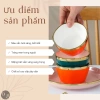Bộ Bát HAPPY LIFE 6 Đôi Bát & Chén Cơm Sứ Viền Vàng, Hộp Quà Tặng Sang Trọng và 6 Đũa 6