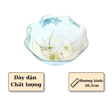 Bộ Bát Hoa Mặt Trời Gốm Sứ Ceramic Hoa Thủy Tiên - Dâng Lễ Gia Tiên, Giá 317.000