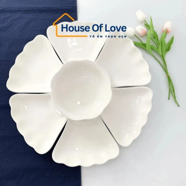 Bộ Bát Hoa Mặt Trời Minh Châu Sứ 55cm - Cao Cấp, Siêu Đẹp, Giá Ưu Đãi 369.000đ 5