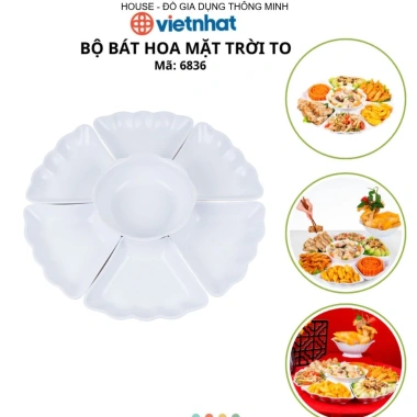 Bộ Bát Hoa Mặt Trời Nhựa PP Bảo Vệ Sức Khỏe - Cúng Gia Tiên Chính Hãng Việt Nhật 76.600₫ 2