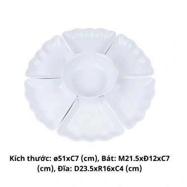 Bộ Bát Hoa Mặt Trời Nhựa PP Bảo Vệ Sức Khỏe - Cúng Gia Tiên Chính Hãng Việt Nhật 76.600₫ 6