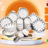 Bộ bát mai đỏ 20 món cao cấp – Bát Tràng dày sang trọng, thiết kế siêu đẹp 6