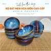 Bộ Bát Men Hóa Biển D11H5 Cao Cấp Gốm Sứ Bát Tràng - Nhiều Màu An Toàn, Bền Đẹp, Giá 320.000 VND