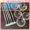 Bộ bát quét Peel da, bát thủy tinh & chổi quét cao cấp-Giá 3.550₫, giảm 35%