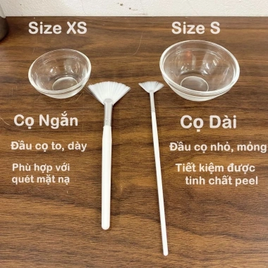 Bộ bát quét Peel da, bát thủy tinh & chổi quét cao cấp-Giá 3.550₫, giảm 35%