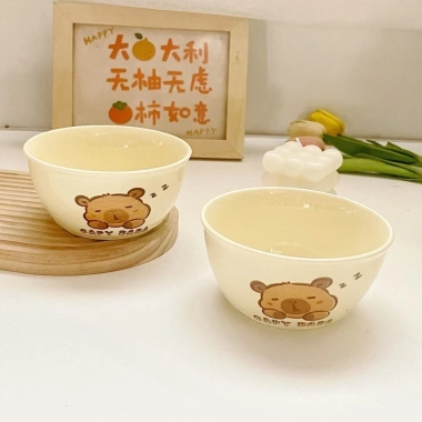 Bộ Bát Sứ Ăn Cơm Capybara 2 Bát và 2 Thìa Đôi Đẹp BDX010 Giá ưu đãi 29.000₫ 6