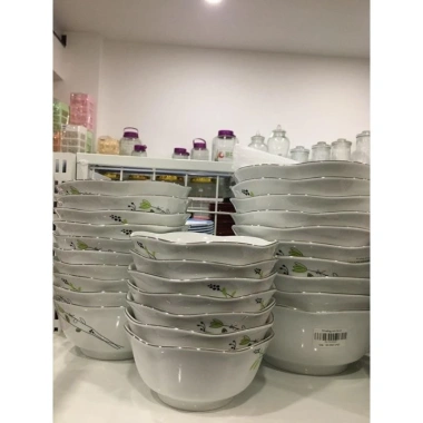 Bộ bát tô sứ Ck hoa 1.084 Việt Nam size 6-8, cam kết chính hãng, giảm giá 62.000 VND