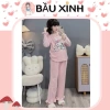 Bộ bầu mặc nhà thu đông Hoạt Tiệt Mèo kèm tay bẻo điện Đà B389 – CO dàn thoái mái, chỉ 235.000₫ 3
