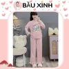 Bộ bầu mặc nhà thu đông Hoạt Tiệt Mèo kèm tay bẻo điện Đà B389 – CO dàn thoái mái, chỉ 235.000₫ 5