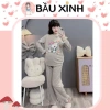 Bộ bầu mặc nhà thu đông Hoạt Tiệt Mèo kèm tay bẻo điện Đà B389 – CO dàn thoái mái, chỉ 235.000₫ 7
