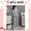 Bộ bầu mặc nhà thu đông Hoạt Tiệt Mèo kèm tay bẻo điện Đà B389 – CO dàn thoái mái, chỉ 235.000₫ 8