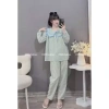 Bộ bầu sau sinh Dài Đũi Thái Kẻ Cổ Lá kèm dây buộc nơ 5 màu - Giá 150.000 VND 3