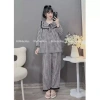 Bộ bầu sau sinh Dài Đũi Thái Kẻ Cổ Lá kèm dây buộc nơ 5 màu - Giá 150.000 VND 4