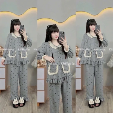Bộ bầu & sau sinh đũi mềm dài tay bèo 2 tầng, thoải mái mẹ - Giá ưu đãi 127.500đ 2