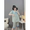 Bộ Bầu Sau Sinh Đũi Thái Kẻ Cổ và Dây - Giá chỉ 131.200đ, giảm mạnh