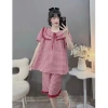 Bộ Bầu Sau Sinh Đũi Thái Kẻ Cổ và Dây - Giá chỉ 131.200đ, giảm mạnh 2