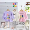 Bộ bé gái áo baby doll + quần ôm, thun in cartoon dễ thương, giảm giá 99k 3