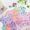 Bộ Bé Gái Áo Tay Cộc và Quần Lửng Cotton Chính Phẩm - Giá 91.500 VNĐ, Mềm Thoáng 2
