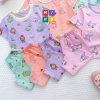 Bộ Bé Gái Áo Tay Cộc và Quần Lửng Cotton Chính Phẩm - Giá 91.500 VNĐ, Mềm Thoáng 4
