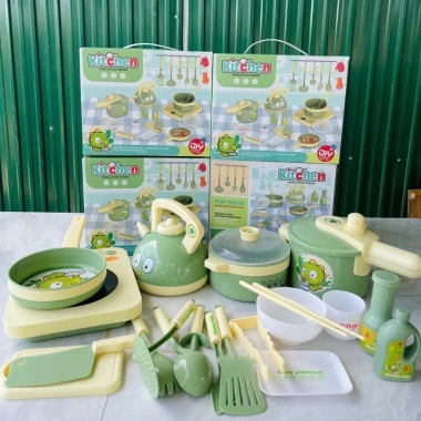 Bộ bếp 20 chi tiết lớn cho bé - Đồ chơi nấu ăn, giảm còn 185.000₫