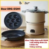 Bộ bếp nồi đa năng Bear DRG-E12H1 1.2L kèm chảo và khay nướng chống dính, bảo hành 12 tháng, giá chỉ 855.000₫