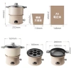 Bộ bếp nồi đa năng Bear DRG-E12H1 1.2L kèm chảo và khay nướng chống dính, bảo hành 12 tháng, giá chỉ 855.000₫ 3