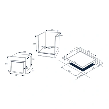 Bộ Bếp Từ GRUNDIG GEHM19.310BP 72L – Lò Nướng Âm Tủ Pyrolyse HotAero Pro 11.200W Nhập Khẩu Đức Giá 25.2 Triệu 5
