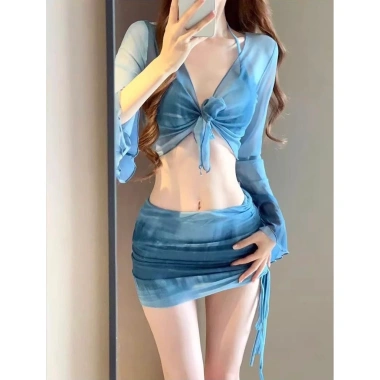 Bộ bikini 4 chi tiết NGOMINH BKN47 có đệm ngực - Xu hướng mùa hè, mặc đi biển, đi bơi, giảm còn 169k 4
