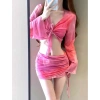 Bộ bikini 4 chi tiết QCCC KUNKUN BKN47: áo tắm đệm ngực, áo choàng dài tay, chỉ 179k