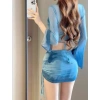 Bộ bikini 4 chi tiết QCCC KUNKUN BKN47: áo tắm đệm ngực, áo choàng dài tay, chỉ 179k 9